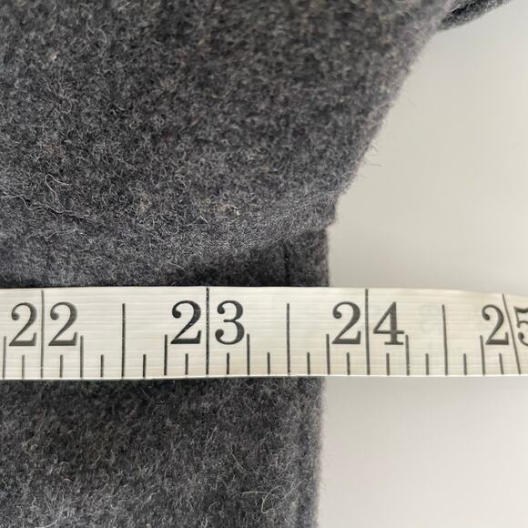 Gap Mens Large Gray Wool Blend Bomber Jacket Full Zip Casual Classic Outerwear - Picture 7 of 9